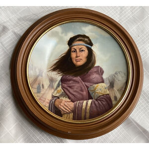 "Sacajawea" Collector Plate 4th Issue In Princess Series Gregory Perillo W/COA